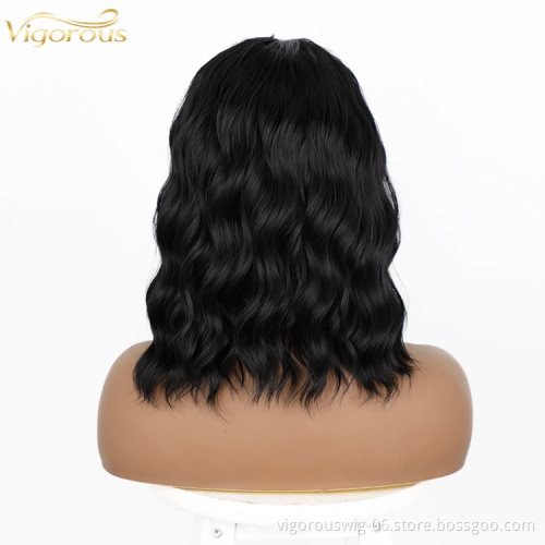 Dropshipping heat resistant synthetic headband wig extention no comb with clips half wig with headband attached white women